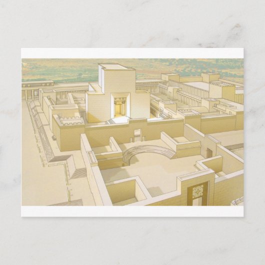 De tempel van Jeruzalem Briefkaart (Voorkant)