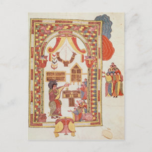 De tempel van Jeruzalem uit de Bijbel Briefkaart