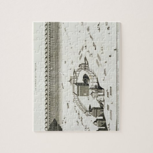 De tempel van Mekka (graving) Legpuzzel (Verticaal)