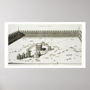 De tempel van Mekka (graving) Poster