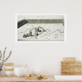 De tempel van Mekka (graving) Poster (Keuken)