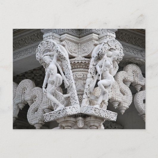 De Tempel van Neasden - Baps Shri Swaminarayan Briefkaart (Voorkant)