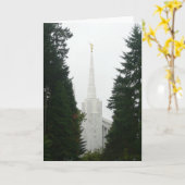 De TEMPEL van PORTLAND OREGON - de Lege Kaart van (Gele Bloem)