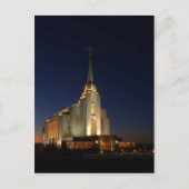 De tempel van Rexburg LDS Briefkaart (Voorkant)