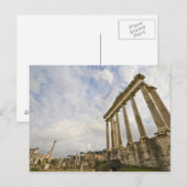 De tempel van Saturnus is de oudste in de Romeinse Briefkaart (Voorkant / Achterkant)