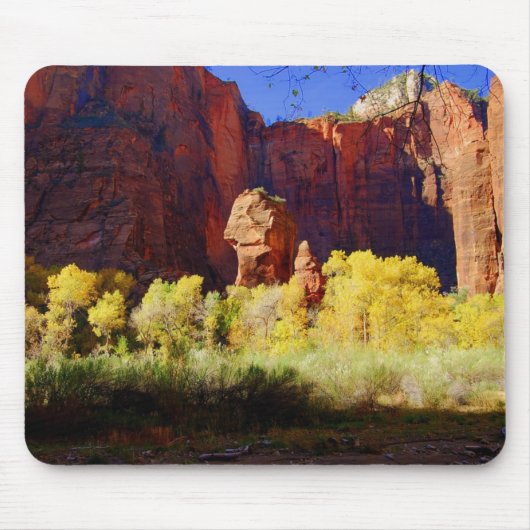 De tempel van Sinawava, Zion, Mousepad Muismat (Voorkant)