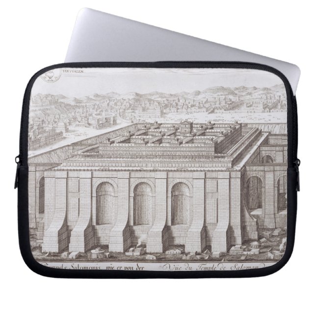 De tempel van Solomon, Jeruzalem, uit 'Entwurf ei' Laptop Sleeve (Voorkant)