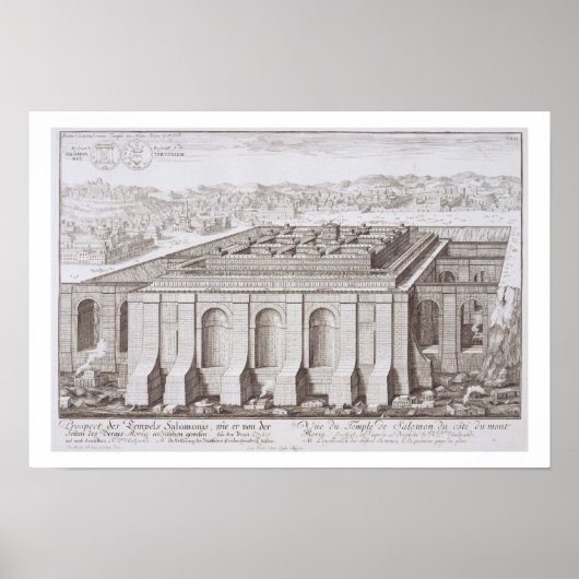 De tempel van Solomon, Jeruzalem, uit 'Entwurf ei' Poster (Voorkant)