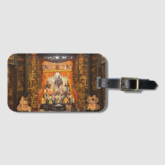 De Tempel van Taiwan Cultuur Wufu chiensui Bewaar  Bagagelabel (Voorkant (horizontaal))