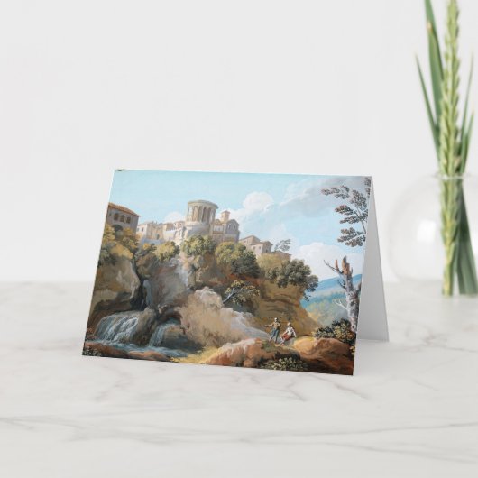 De tempel van Vesta | Giovanni Battista Busiri Kaart (Voorkant)