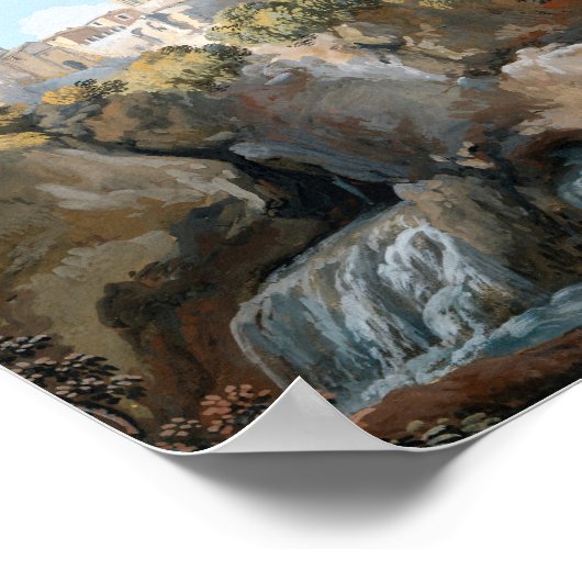 De tempel van Vesta | Giovanni Battista Busiri Poster (Hoek)