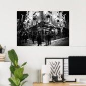 De tempelbar Pub, Dublin - Canvas Poster (Thuiskantoor)
