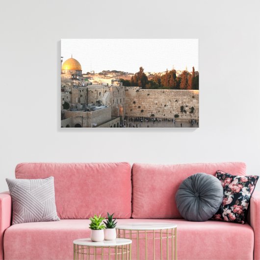 De Tempelberg in Jeruzalem Canvas Afdruk (Insitu (Woonkamer))