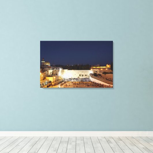De Tempelberg in Jeruzalem Canvas Afdruk (Insitu (Houten vloer))