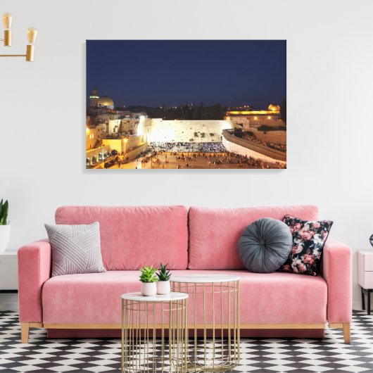 De Tempelberg in Jeruzalem Canvas Afdruk (Insitu (Woonkamer))