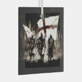 De Tempeliers betreden de Heilige Stad Glas Ornament (Voorkant Rechts)