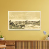 De tempels en torens van het virus canvas afdruk (Insitu (Woonkamer))