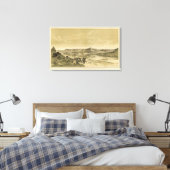 De tempels en torens van het virus canvas afdruk (Insitu (Slaapkamer))