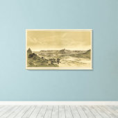 De tempels en torens van het virus canvas afdruk (Insitu (Houten vloer))