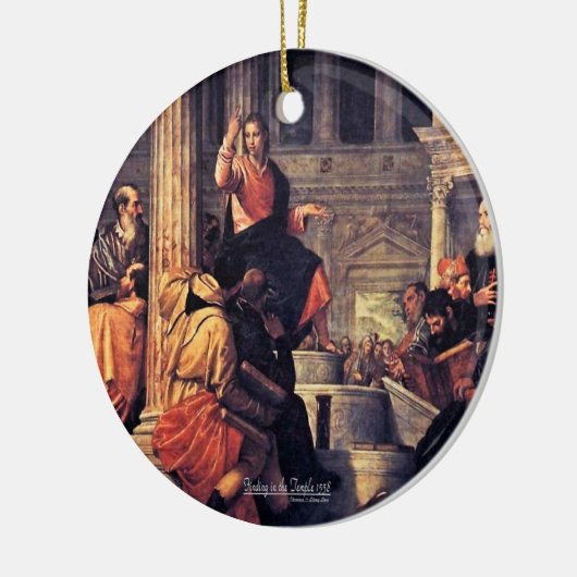 De tempelzoekende Manuscript 1558 Keramisch Ornament (Links)