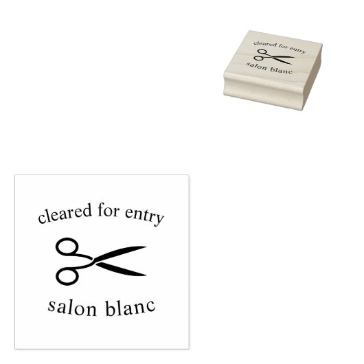 De Temperatuur van de haarsalon Controleren/Ontrui Rubberstempel (Gestempeld)