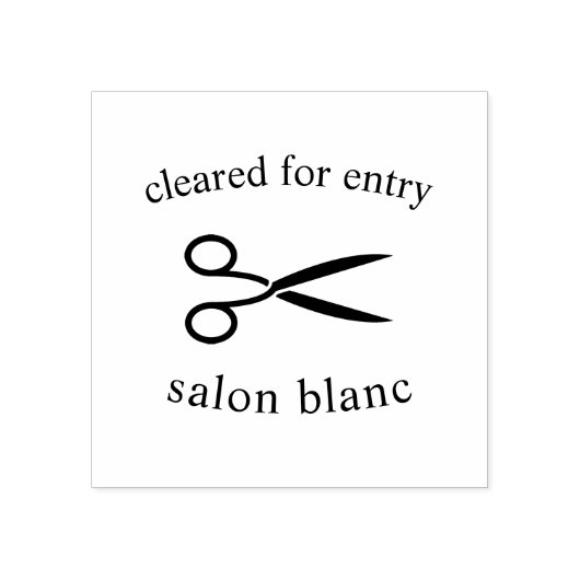 De Temperatuur van de haarsalon Controleren/Ontrui Rubberstempel (Afrduk)