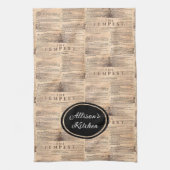 De Tempest Shakespeare gepersonaliseerde keukenhan Theedoek (Verticaal)