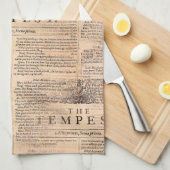 De Tempest Shakespeare Play Kitchen Towel Theedoek (Quarter Fold)