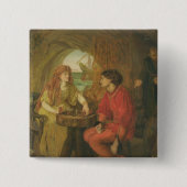 De Tempest Vierkante Button 5,1 Cm (Voorkant)