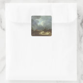 De Tempest Vierkante Sticker (Tas)