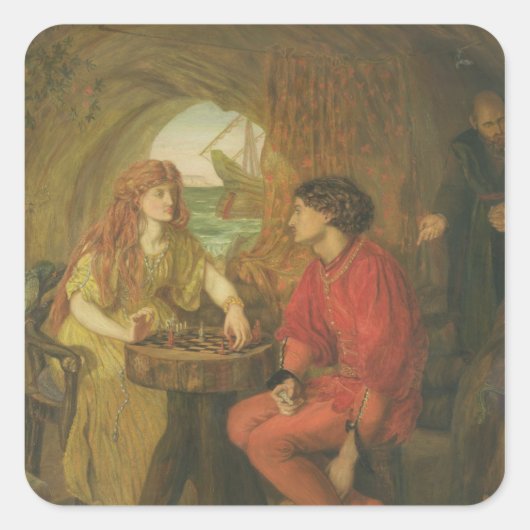 De Tempest Vierkante Sticker (Voorkant)