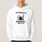 De Tempo is wat ik ook zeg. Hoodie (Voorkant)