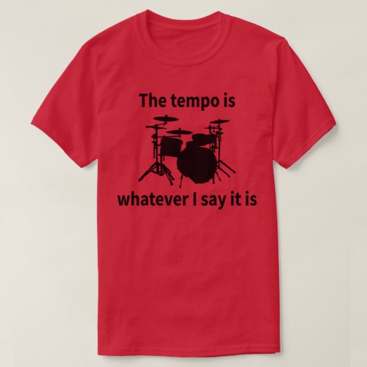 De Tempo is wat ik ook zeg. T-shirt (Design voorkant)