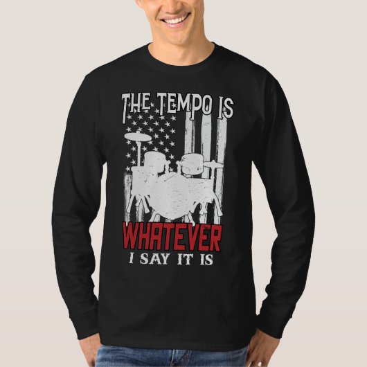 De Tempo is wat ik ook zeg. T-shirt (Voorkant)