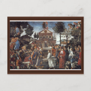 De Temptation of Christus door Botticelli Sandro Briefkaart