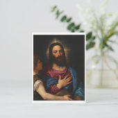 De Temptation of Christus, Titiaan Briefkaart (Staand voorkant)