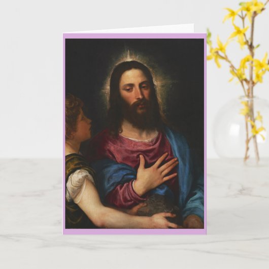 De Temptation of Christus, Titiaan Kaart (Gele Bloem)