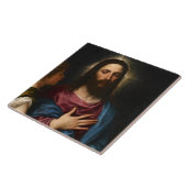 De Temptation of Christus, Titiaan Tegeltje (Zijkant)