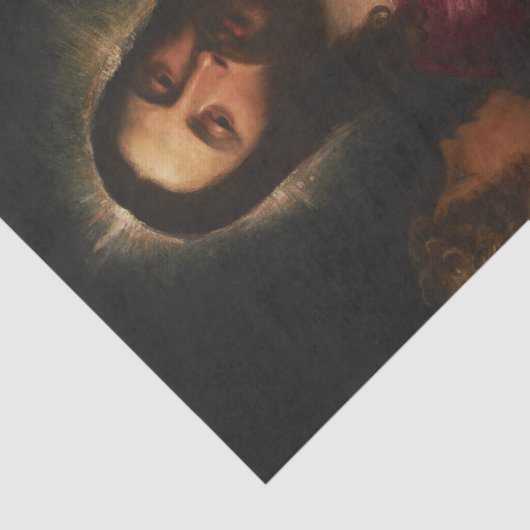 De Temptation of Christus, Titiaan Tissuepapier (Detail)