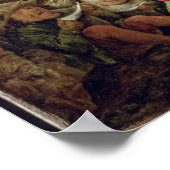 De Temptation of St. Anthony in een Rocky Cavern Poster (Hoek)