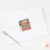 De Temptation Vierkante Sticker (Envelop)