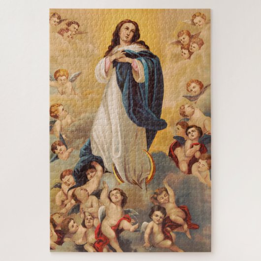 De Tenhemelopneming van de Maagd Maria Legpuzzel (Verticaal)
