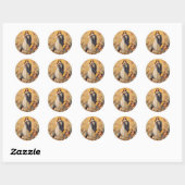 De Tenhemelopneming van de Maagd Maria Ronde Sticker (Vel)