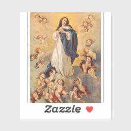 De Tenhemelopneming van de Maagd Maria Sticker
