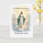 De Tenhemelopneming van Maria, Gods Vrede en Zegen Kaart (Gele Bloem)
