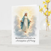 De Tenhemelopneming van Maria, Gods Vrede en Zegen Kaart (Gele Bloem)