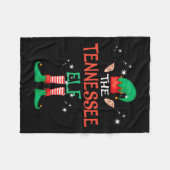 De Tennessee Elf Matching Familie Kerst Fleece Deken (Voorkant (Horizontaal))