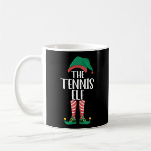 De Tennis Elf Overeenkomende Familie Groep Kerstmi Koffiemok