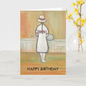 DE TENNIS PLAYER KAART (Gele Bloem)