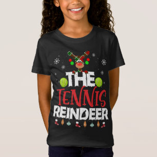 De Tennis Reindeer Kerstpajama familie Matchi T-shirt